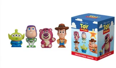 Imagen del producto de Cajas sorpresa de figuras coleccionables de espuma de Toy Story (12 unidades)