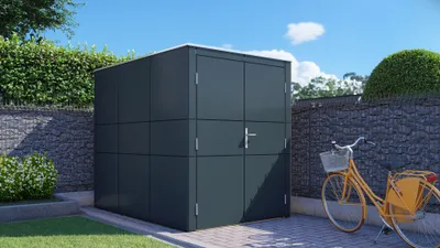 Produktbild von Fahrradgarage Bertilo HPL Design Bike Port 155 x 235 cm anthrazit