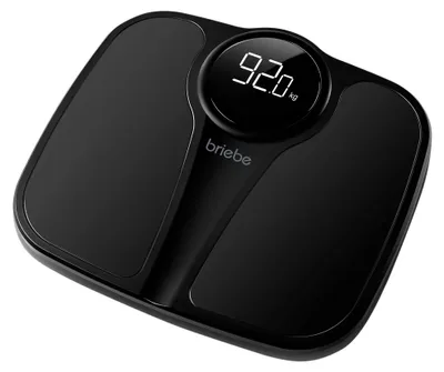Obrázek produktu pro Briebe SC1124B, Elektronická osobní váha, 180 kg, 100 g, Černá, Obdélník, Klepnout