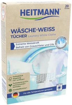 Produktbild von HEITMANN Wäsche-Weiss Tücher 20 Stück