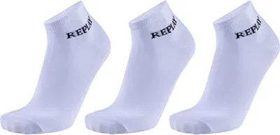 Produktbild von Replay C100629 | Low Cut Socks (3 Pair Banderole) 35/38 bis 43/46 - Farbe: White/Black - Größe: 43/46