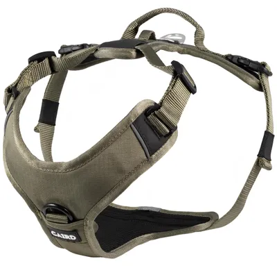 Y-förmiges Hundegeschirr, verstellbar, reflektierend, Khaki, Large