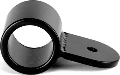 Produktbild von D25 mm runde schwarze Halterung