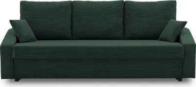 Produktbild von Couch mit schlaffunktion Schlafcouch mit Bettkasten DORMA 221x92cm Flaschengrün
