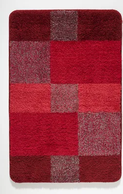 Produktbild von Kleine Wolke Badteppich JOANA LBH 120x70x2 cm rot Badematte