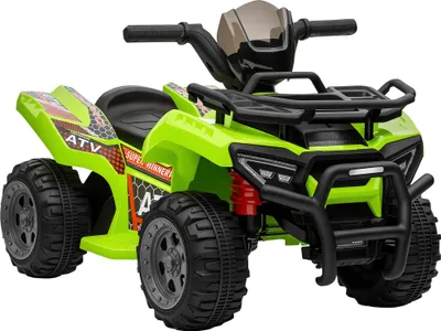 Zdjęcie produktu dla HOMCOM Dziecięcy Quad Elektryczny 6V Quad Dziecięcy z funkcją jazdy do przodu, muzyką, Elektryczny Quad dla Dzieci 1,5-3 Lat Zielony