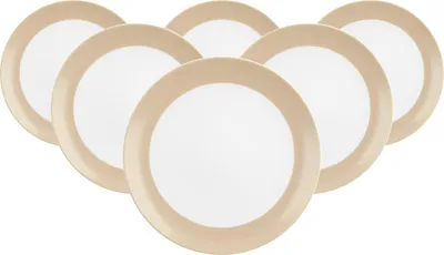Produktbild von Seltmann Weiden Liberty Pure Colors Brotteller ø 17,5 cm 6er Set - Dusty Beige