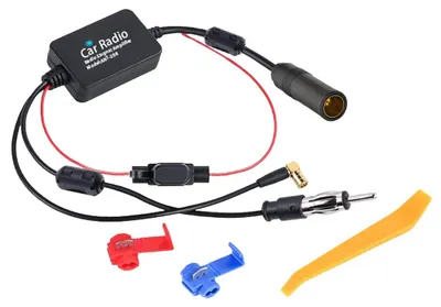 Auto Antennen Signalverstärker FM/AM DAB+ DIN auf SMB Adapter 12V