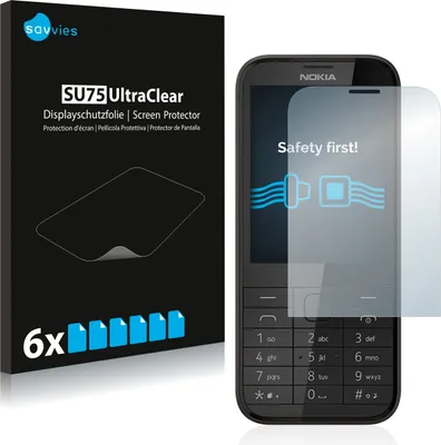 Produktbild von 6x Für Nokia 225 Schutzfolie Savvies Displayschutz Display Schutz Folie Klar Transparent