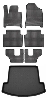 Immagine prodotto di Tappetini gomma SolidPRO + bagagliaio per Hyundai Santa Fe V 2025- 7 pezzi