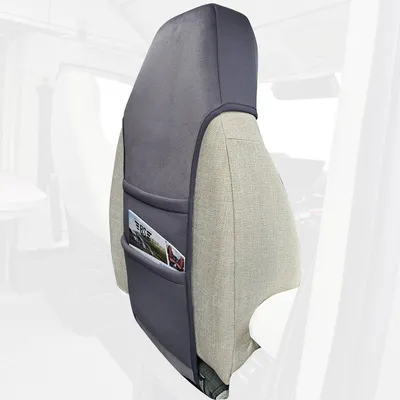 Produktbild von Autositz Organizer Rückenlehnenschutz Rücksitz Organizer Dunkel Grau mit 2 Taschen