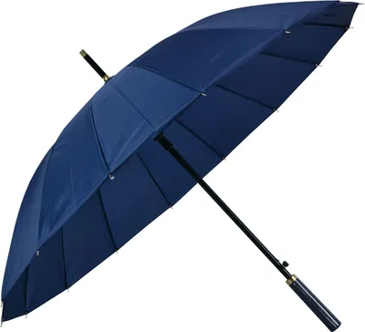 Produktbild von Clayre & Eef Erwachsenen-Regenschirm Ø 100 cm Blau Polyester