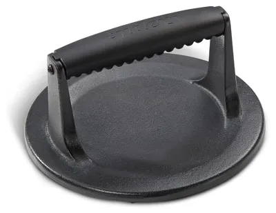 Gusseiserne Burgerpresse, schwarz, 1 Stück