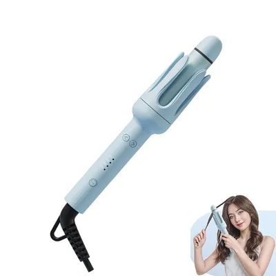 Produktbild von Lockenstab & Haarglätter 2-in-1 – 32mm Lockenwickler Haarglättungskamm, Doppelspannung, 4 einstellbare Temperaturstufen für glattes Haar und Locken