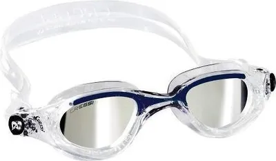 Produktbild von Cressi Flash Swim Goggles - Schwimbrille - Clear/Blue/Silver Mirrored Lens Clear/Blue/Silver Mirrored Lens