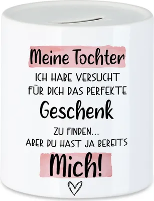 Produktbild von Tochter Geschenk Spardose  Mit Spruch Kinder Geschenkidee Humor Sarkasmus