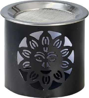 Produktbild von Räucherstövchen Sonne schwarz Höhe 6 cm