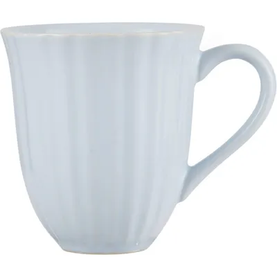 Produktbild von IB Laursen MYNTE Becher Rillen Blau STILLWATER Keramik Geschirr Tasse 250 ml