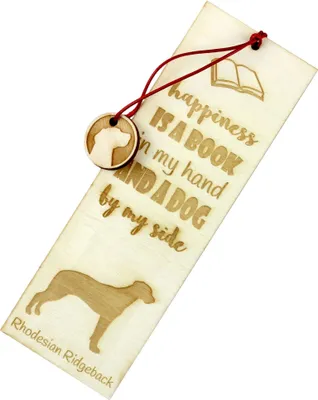 Produktbild von Rhodesian Ridgeback I - Lesezeichen mit Hund, personalisiertes Lesezeichen, Hundeaccessoire für Leser der Marke Art-Dog