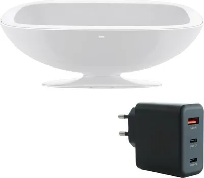 Produktbild von Lava Music Ladestation Space Charger 38 weiss mit Netzteil