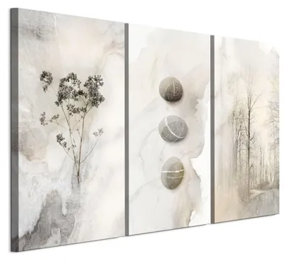 Image de LUMASOUL Tableau sur toile, motif nature, tableaux muraux cadre bois, Tableau Mural pour Salon & Chambre, 90x60 cm moderne