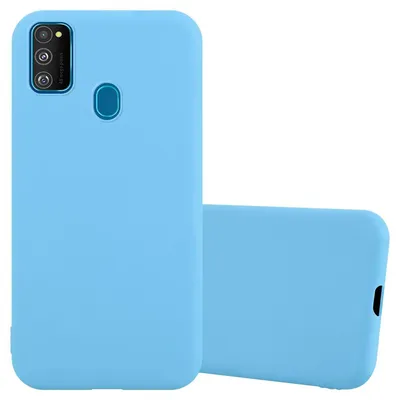 Produktbild von Cadorabo Hülle für Samsung Galaxy M21 / M30s Schutzhülle in Blau Handyhülle TPU Silikon Etui Case Cover