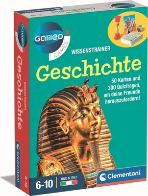 Produktbild von Clementoni Galileo Games WissensTrainer Wissensfragen zur Geschichte