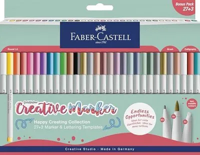 Zdjęcie produktu dla Markery goldfaber creative zestaw 30 pisaków do rysowania dla artystów