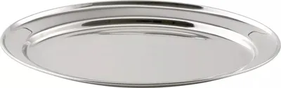 Zdjęcie produktu dla WEIS  Servierplatte 18/10 Edelstahl, oval, Länge: 500 mm, Breite: 345 mm