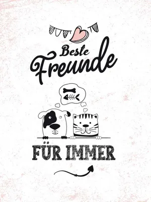 Produktbild von vianmo Holzschild 40x30 cm beste Freunde für immer Familie