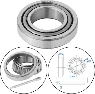 Productafbeelding van Wielnaflaflens voor aanhanger – geschikt voor Knott AL-KO 67048 67010 – 31,75 x 59,13 x 15,87