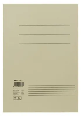 Produktbild von Quantore - Aktenordner Folio 300gr grau | 50 Stück