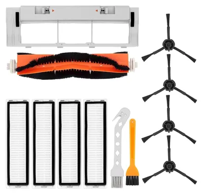 Produktbild von DingGreat Zubehör für Xiaomi Saugroboter, Ersatzteile für Dreame D9 / Dreame L10 Pro Saugroboter, 1 Hauptbürste + 4 Seitenbürste + 4 Filters + 1 Hauptbürstenabdeckung + 3 Reinigungsbürste