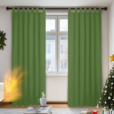 Produktbild von Deconovo Vorhang Blickdicht Schlaufen Vorhang Kinderzimmer Gardinen Extra Warm S