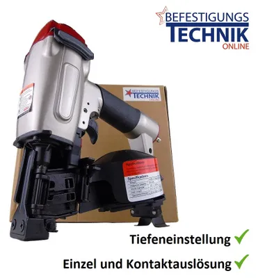 Produktbild von Druckluft Dachpappnagler CRN45A 19-45mm Kontakt Einzel für Coil Dachpappnägel