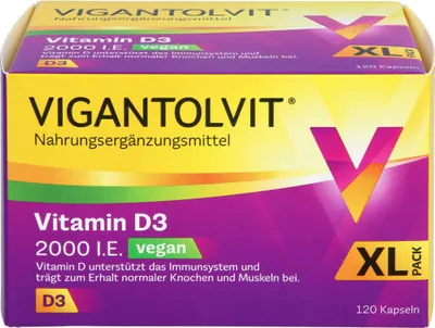 Immagine prodotto di Vigantolvit 2000 U.I. Vitamina D3 capsule vegane, 120 Capsule