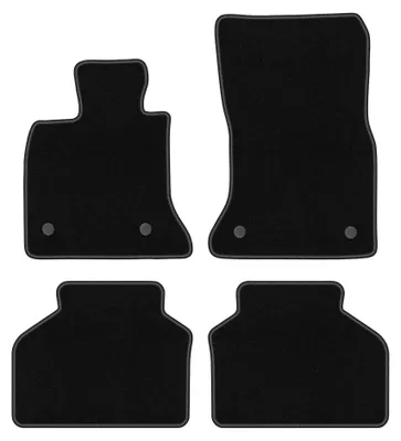 Image de Tapis de sol en moquette pour BMW GT F07 FL 2013-2018 (GT) – jeu 4 pièces, noirs, sur mesure – Wielganizator BASIC
