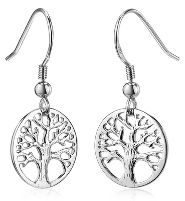 Produktbild von MATERIA Damen Ohrhänger Silber 925 Lebensbaum keltisch Baum des Lebens + Box SO-99-Silber