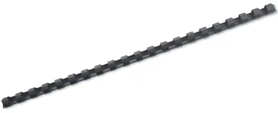 Produktbild von GBC CombBind Plastikbinderücken, schwarz, 6mm (100), Schwarz, 25 Blätter, Polyvinylchlorid (PVC), A4, 6 mm, 220 g