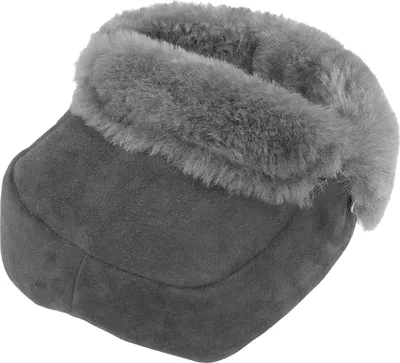 Produktbild von Harrys-Collection Uni Fußsack Lammfellschuh Echtleder, grau, Einheitsgröße