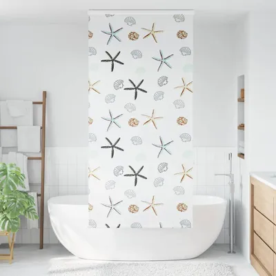 Immagine prodotto di vidaXL Tenda a rullo per doccia con cassonetto 110x240 cm Larghezza del tessuto 106 cm