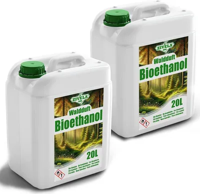Zdjęcie produktu dla Bioetanol 96,6% 40L | Bioalkohol Zapach Leśny 96,6% 2x20L | Bioetanol do kominka, kominek stołowy, kominek na bioetanol | Bioetanol Zapach Leśny | Czyste spalanie