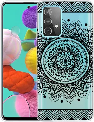 Produktbild von Handyhülle für Samsung Dünn Schutzcase Cover Bumper Schale Transparent, Farbe:Mandala, Modell wählen:Samsung Galaxy A72 5G