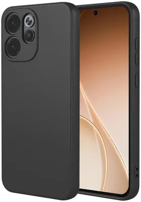 Immagine prodotto di Custodia per Oppo Reno15 Pro Max - Cover posteriore Phonesta Soft Silk in silicone - Nero