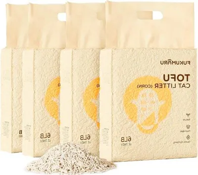 Produktbild von Famanu Tofu Katzenstreu 10,8 kg - Klumpend, Maiskörner, Staubfrei, Spülbar