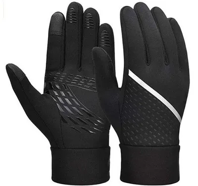 Produktbild von Winterhandschuhe für Kinder, warme und antislip Touchscreen-Handschuhe, wasserdichte und winddichte Reithandschuhe, warme Fahrradhandschuhe (L)