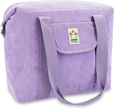 Produktbild von Thermotasche Milan 28 Liter lila mit Seiten- und Innentasche 52 cm breit 40 cm hoch 20 cm tief