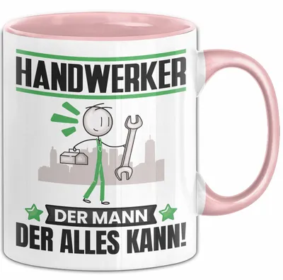 Produktbild von Handwerker Tasse Geschenk für Handwerker Der Mann Der Alles Kann Geschenkidee zum Geburtstag (Rosa)