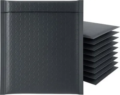 Zdjęcie produktu dla Koperta Bąbelkowa Wysyłkowa Metaliczna CD 165x165mm Grafitowa 100 szt Premium