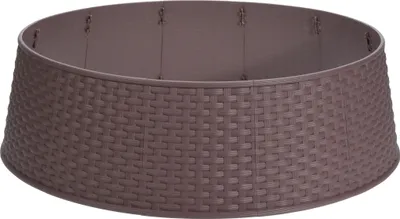 Obrázok produktu pre Plastová ratanová sukňa na vianočný stromček - 65 cm / hnedá